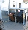 Mlltonnen DEPOT mit verputzter Wand