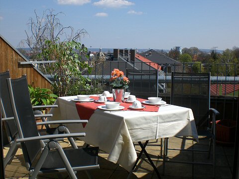 Hotel NoLift Dresden Dachterrasse